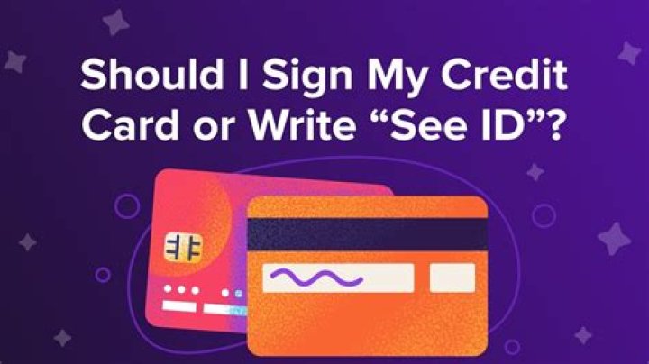 Is ID required when using a credit card?