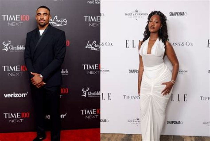 Jalen Hurts Vibes With Tems At "TIME" Gala