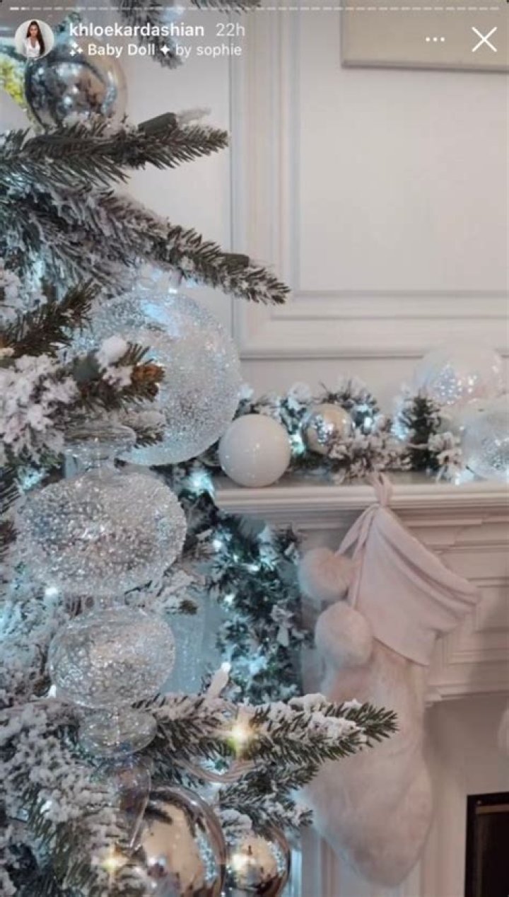 Khloe Kardashian Shows Off Her Silver and Snowy Christmas Decorations — Including Her Lavish Tree
