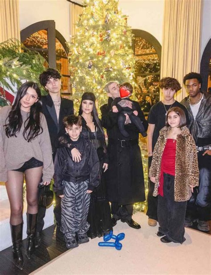 Kourtney, Son Reign, Travis and Kids Alabama, Landon, Atiana Attend ‘Kardashians’ Premiere: Photos