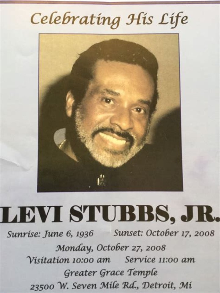 Levi Stubbs biografía, edad, altura, esposo, net worth, familia