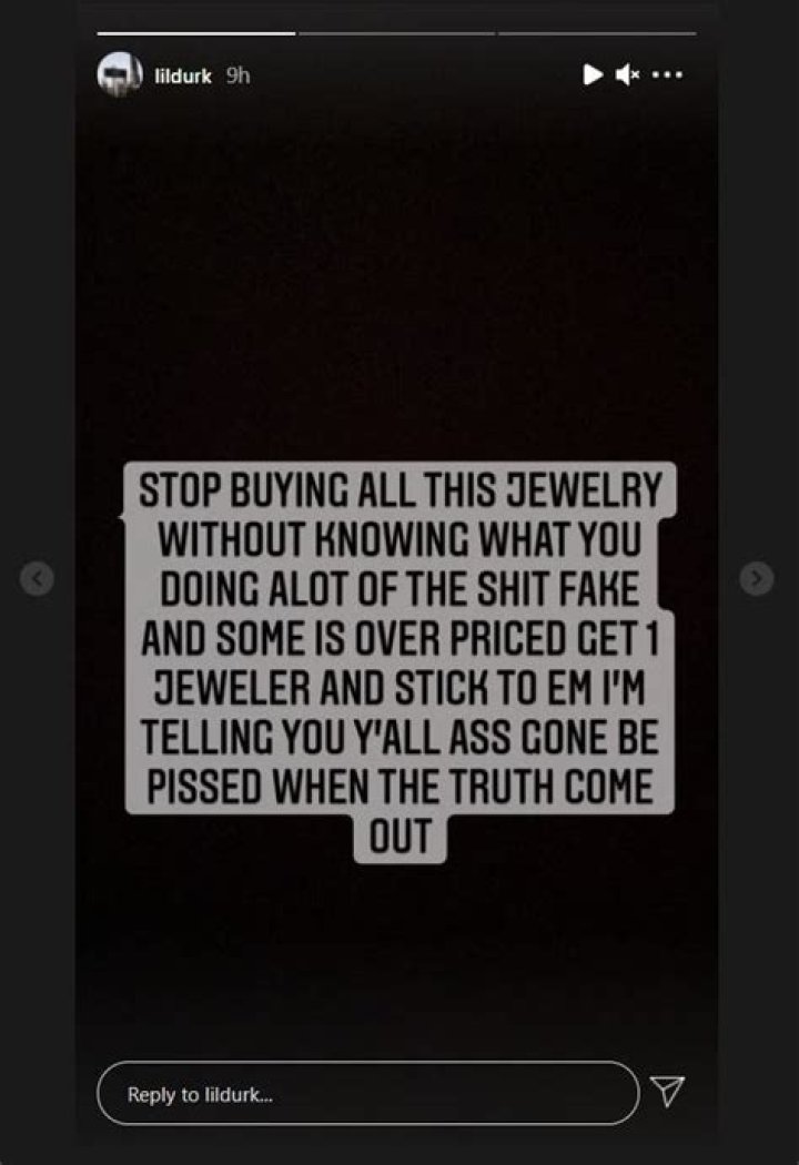Lil Durk Warns Against Jewelers Ripping People Off: "Alot Of The Sh*t Fake"