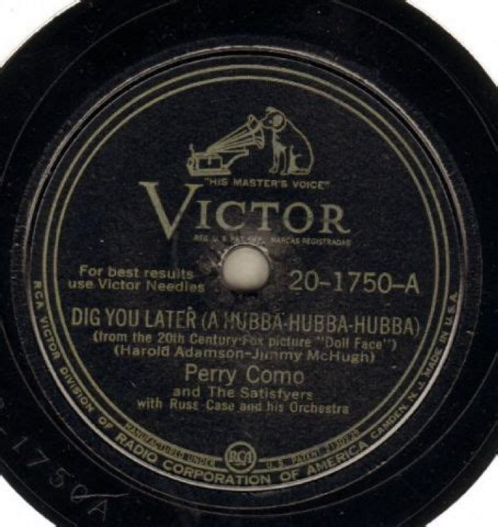 Perry Como’s
Dig You Later (A Hubba, Hubba, Hubba!) Lyrics