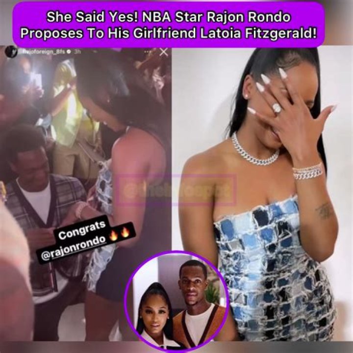 Rajon Rondo Wife: Is Rajon Rondo Married? Who Is Rajon Rondo’s Girlfriend Latoia Fitzgerald?