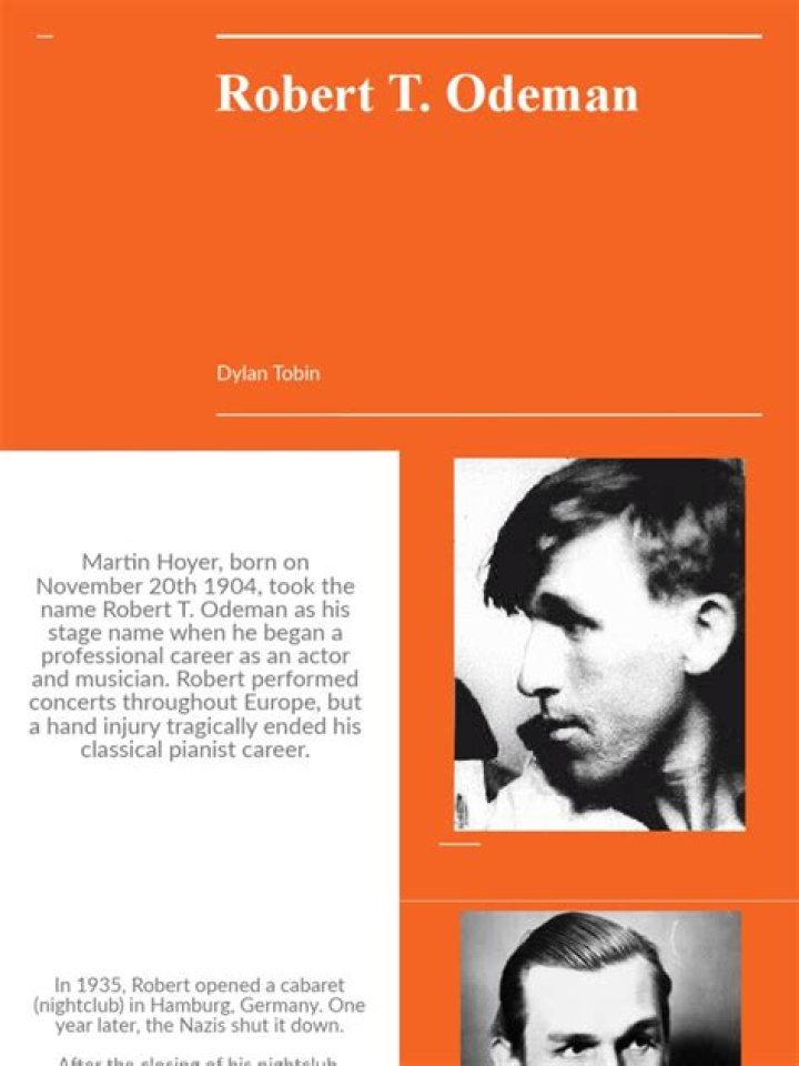 Robert T. Odeman Biography, Age, Height, Wife, Net Worth, Family