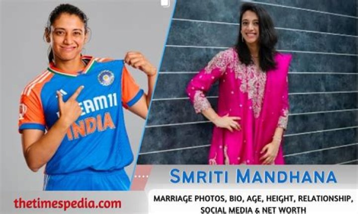 Smriti Mandhana Biography, Age, Height, Husband, Net Worth, Family
