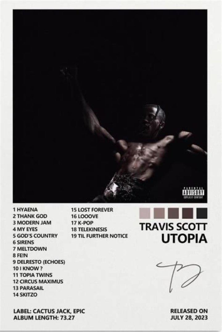 Travis Scott's "UTOPIA" Becomes The Best Selling Rap Album Of The Year