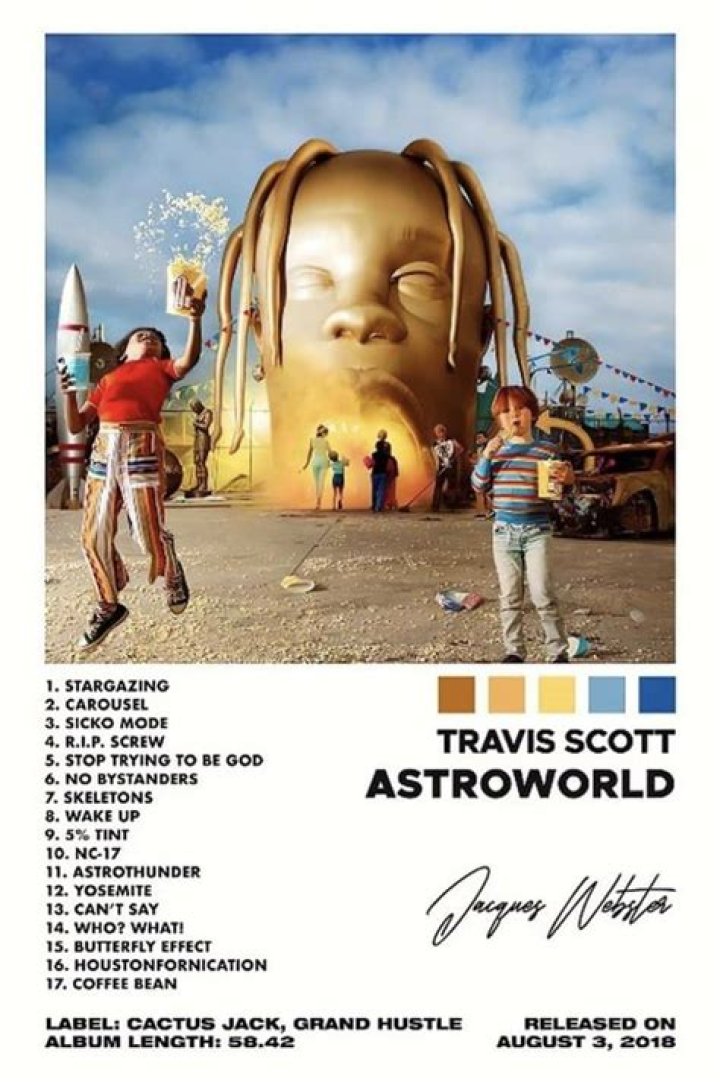 Travis Scott Reveals Quirky "Astroworld" Cover Art