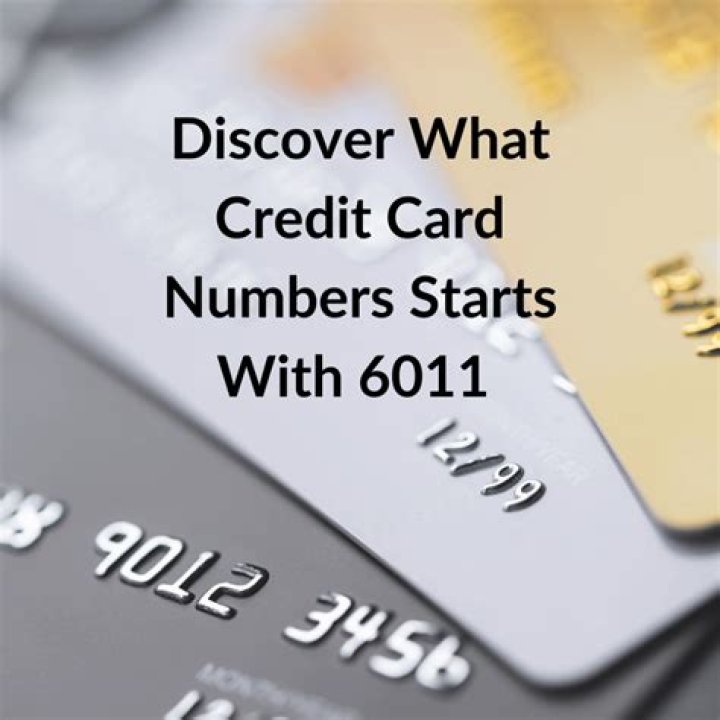 What 4 numbers do credit cards start with?