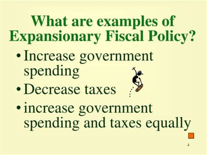 What are examples of expansionary fiscal policy?