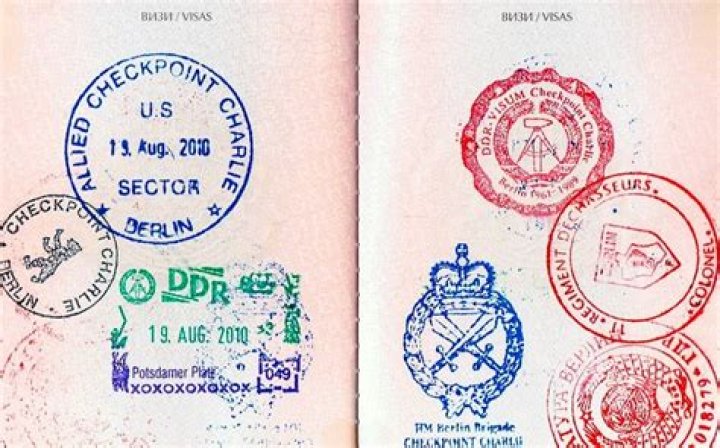 What are passport stamps called?