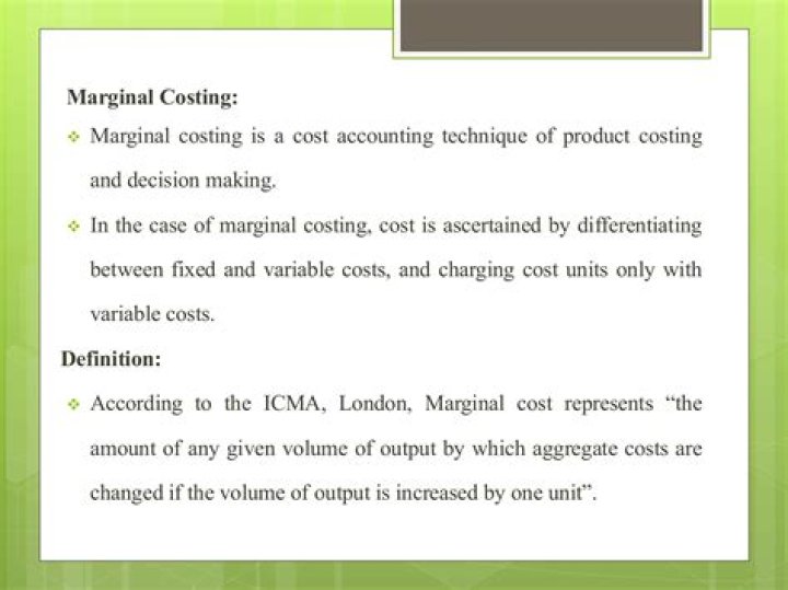 What are the argument for the use of marginal costing?