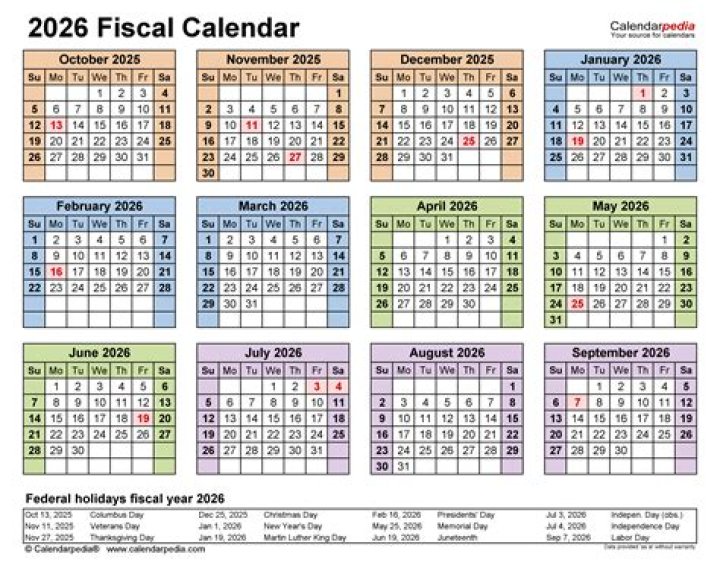 What are the dates for fiscal year 2020?