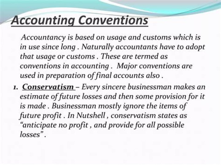 What are the limitations of accounting conventions?