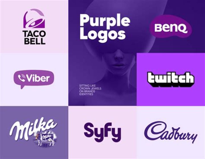 What companies use purple in their logo?
