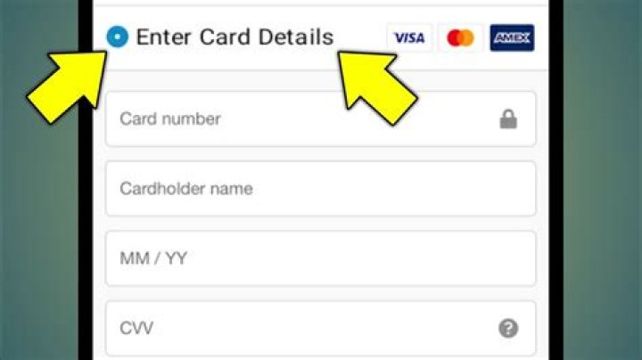 What do I put for cardholder name?