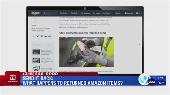 What do places do with returned items?