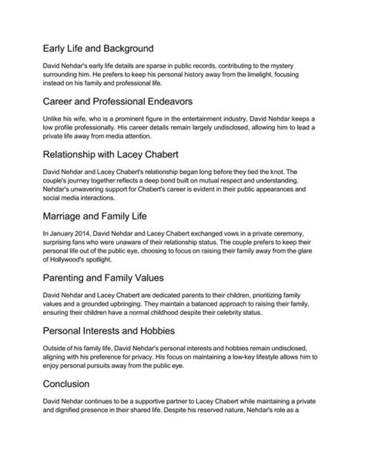 What does David Nehdar do for a living? – Celebrity.fm – #1 Official Stars, Business & People Network, Wiki, Success story, Biography & Quotes