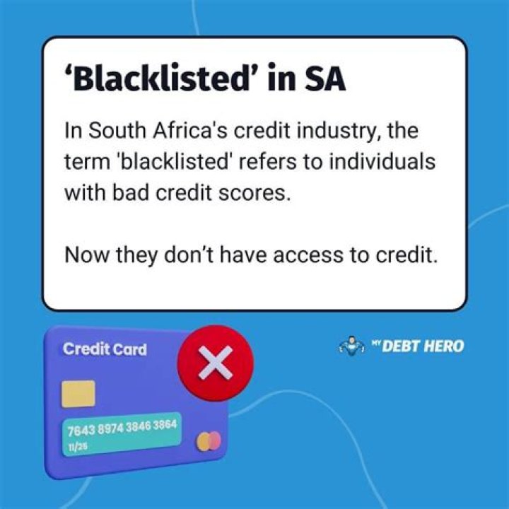 What does it mean to be blacklisted by a bank?