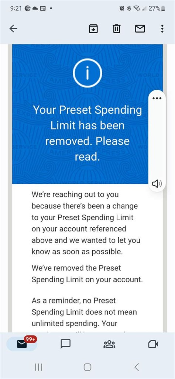 What does no preset spending limit on Amex mean?