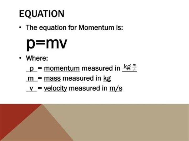 What does P represent in the equation P MV?