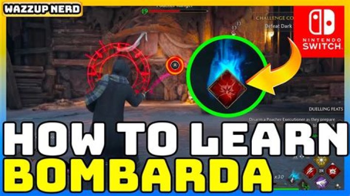 What does the spell bombarda do?