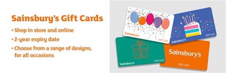 What gift cards do Sainsburys sell?