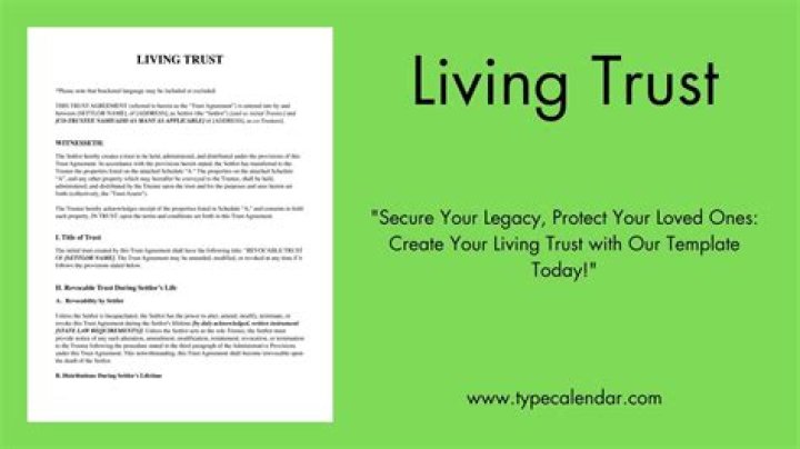 What happens when a person dies with a living trust?