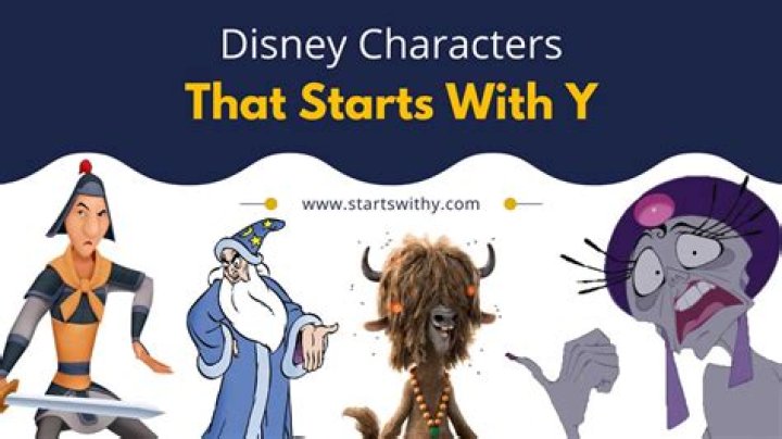 What is a Disney character that starts with I?