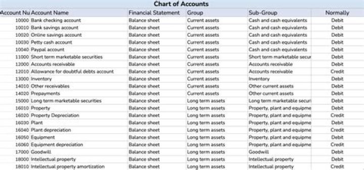 What is a list of accounts and their balances at a given time called?