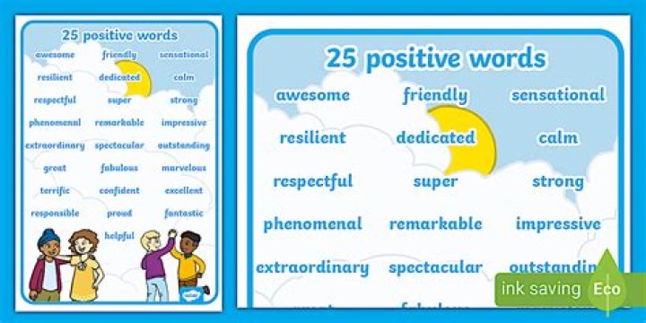 What is a positive word beginning with S?