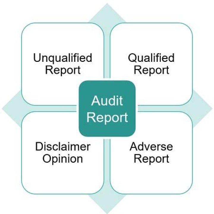 What is audit report and its types?