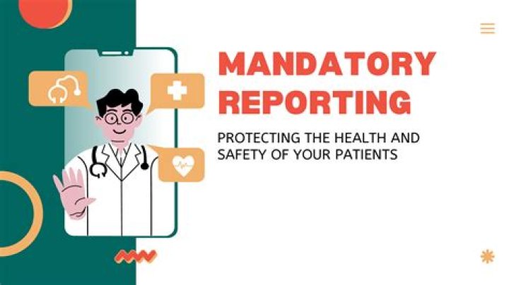 What is mandatory reporting in health care?