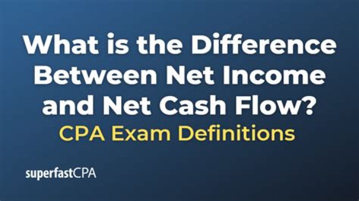 What is the difference between net income and net cash?