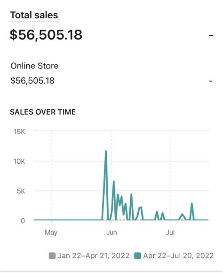 What is the meaning of total sales?