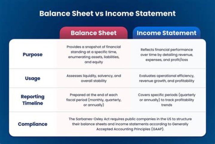 What is the similarity between balance sheet and income statement?