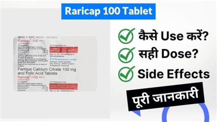 What is the use of Raricap tablets?