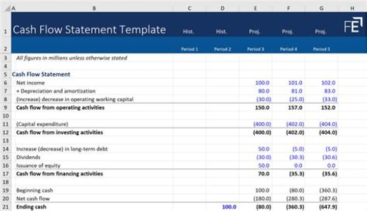 What items are not included in cash flow statement?