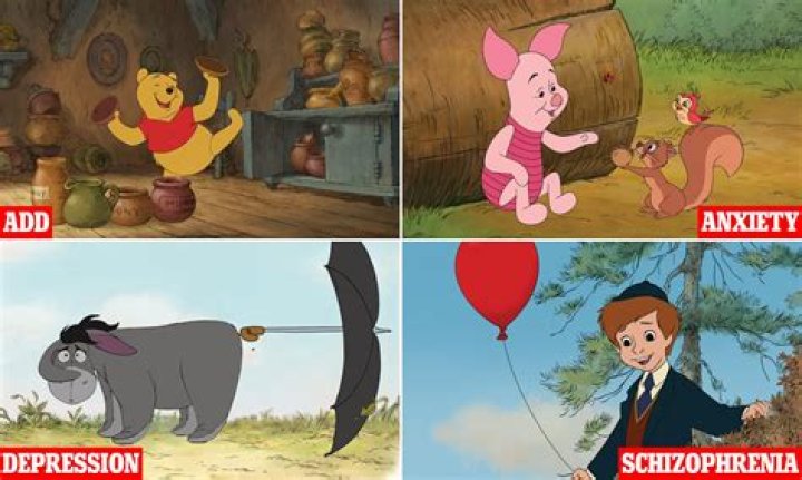 What mental illnesses are Winnie the Pooh characters?