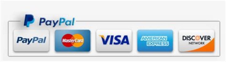 What type of cards are accepted by PayPal?