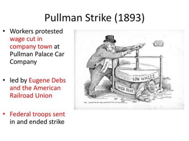 What was the cause of the Pullman Company strike?