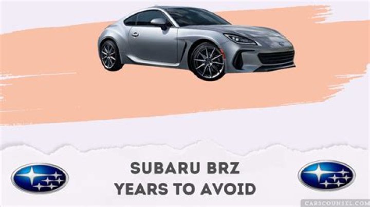 What year Subaru should I avoid?