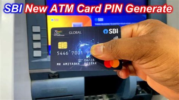 Where is PIN on ATM card?