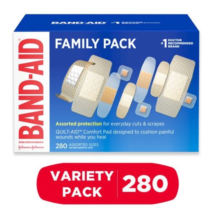 Which company owns the Band Aid brand of adhesive bandages?