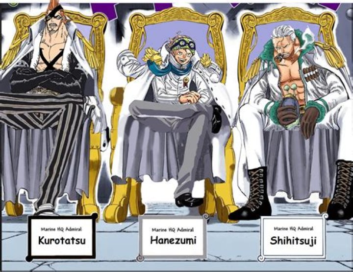 Who are the 3 Admirals after Timeskip?