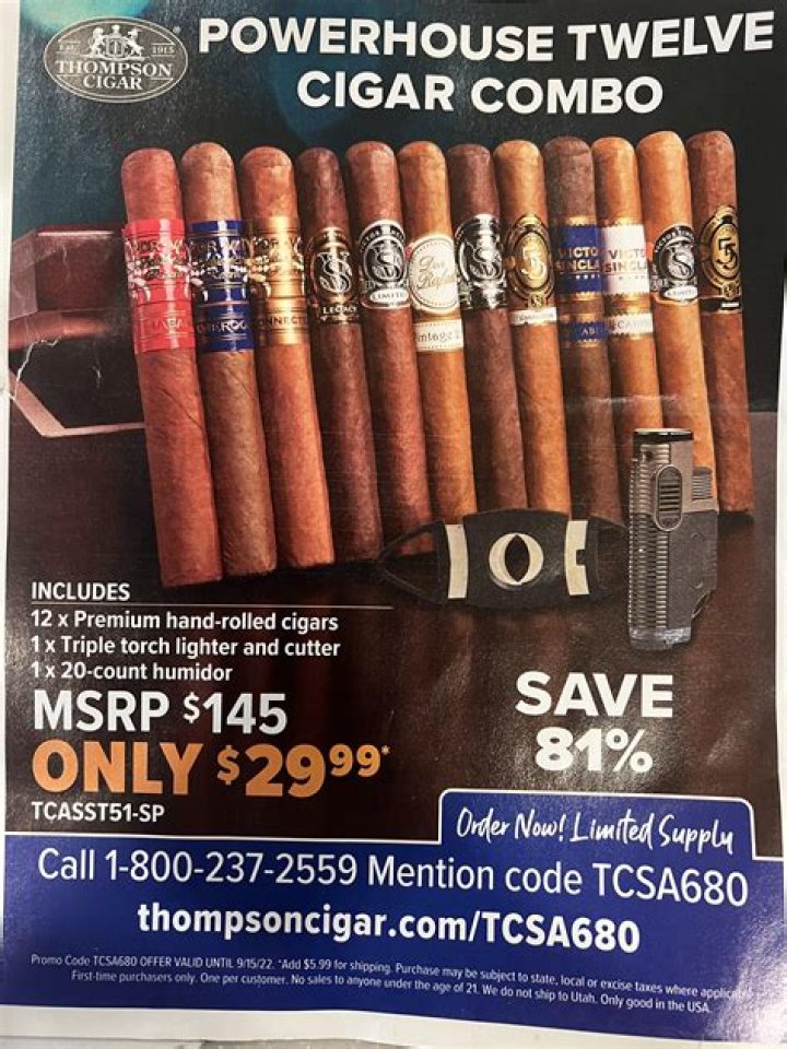 Who bought Thompson cigars?