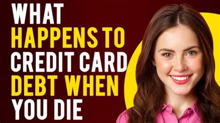 Who is responsible for credit cards after death?