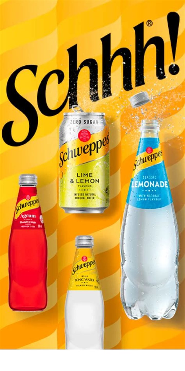 Who manufactures Schweppes?