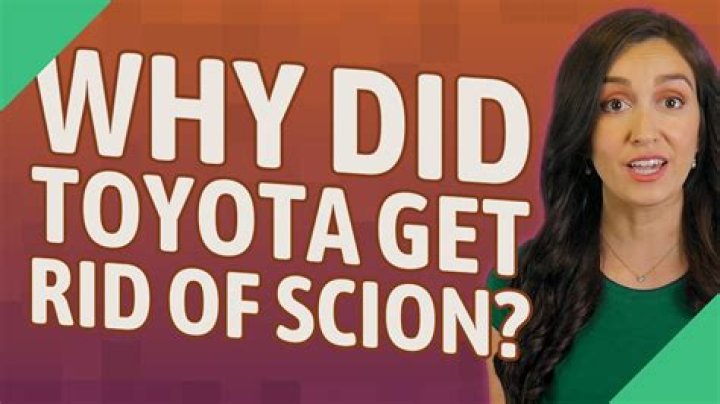 Why did Toyota get rid of Scion?