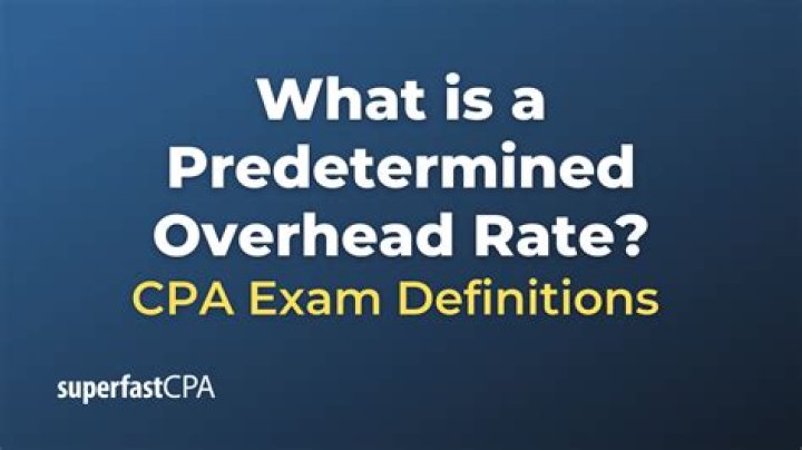 Why is predetermined overhead rate important?